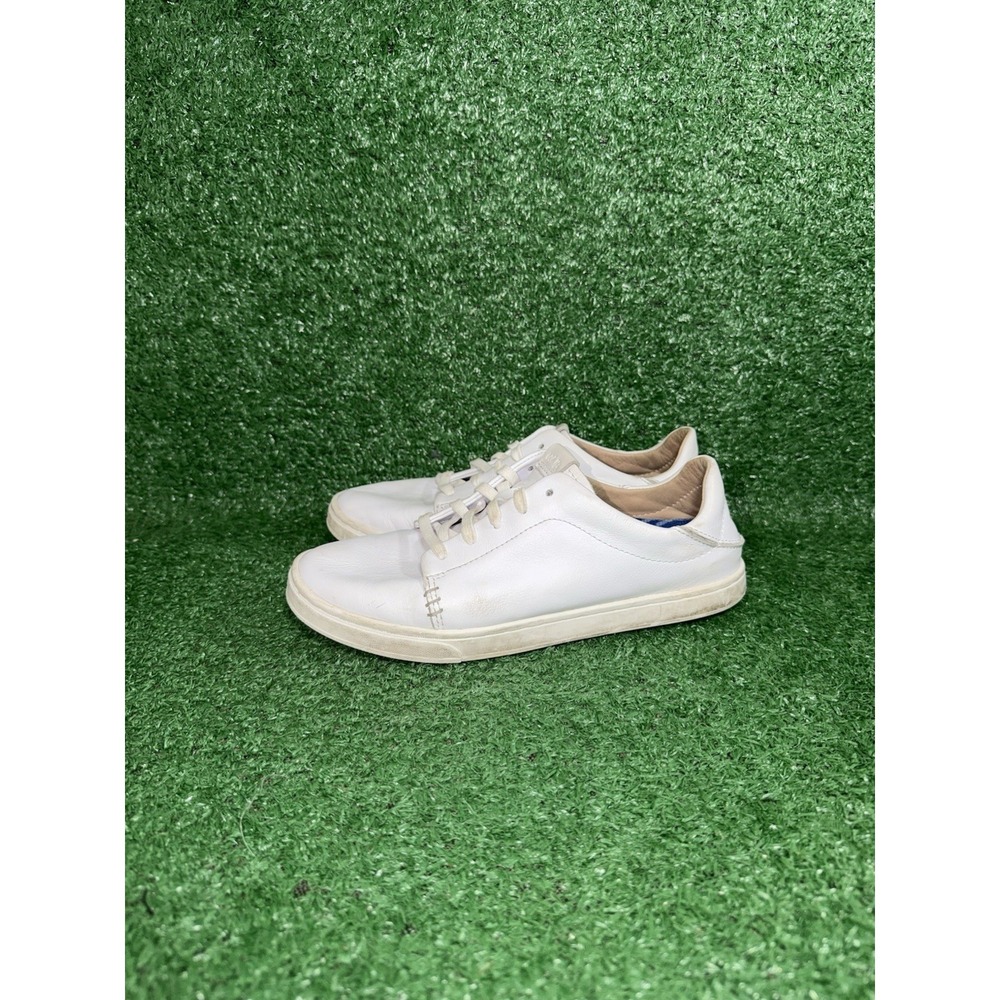 Olukai Pehuea Li 'ILI Women's Size 6.5 Casual White Leather Sneakers Shoes - Picture 4 of 9